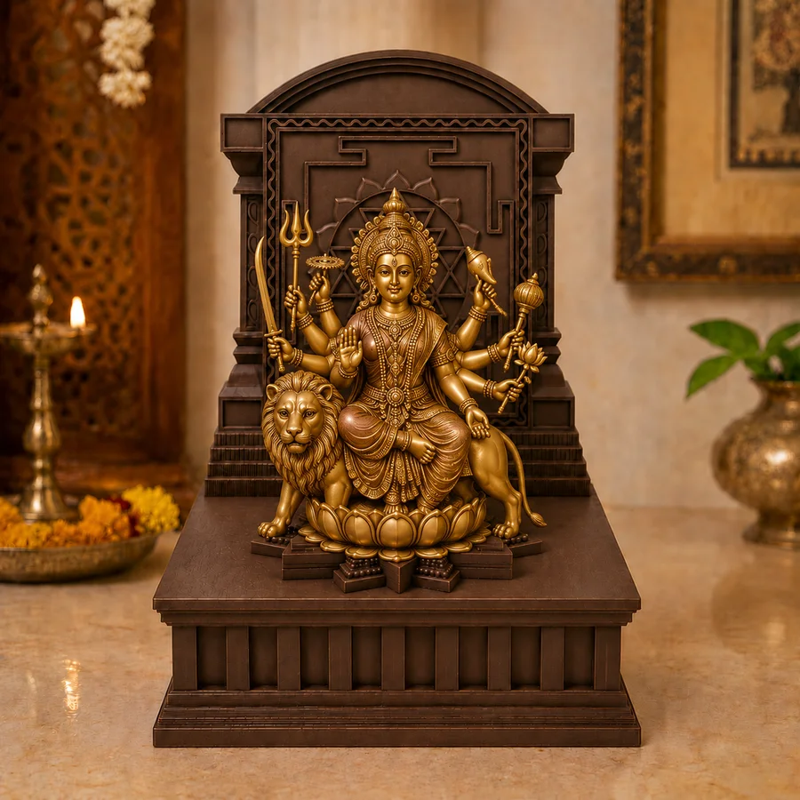 Sri Chakra Simhasanam Goddess Durga